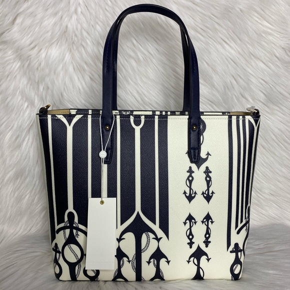 ⚓️ Tory Burch 2 pcs Kerrington Seafaring Zip Tote - Picture 3 of 10
